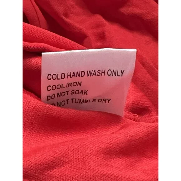 Hello Molly Women's Mini Dress Size 2‎ Red Ruched Tie Balloon L/S Tangy Bellini - Picture 13 of 16